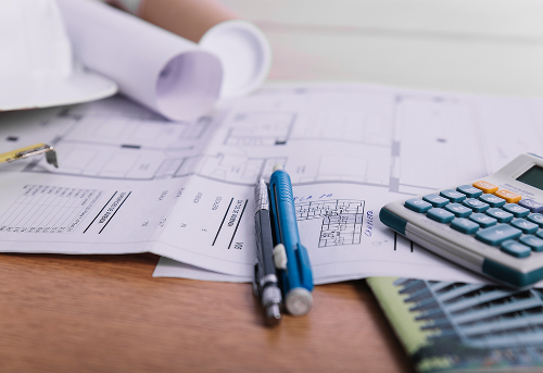 close up pens and plans